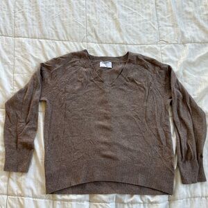 Old Navy Taupe V-Neck Sweater for Women